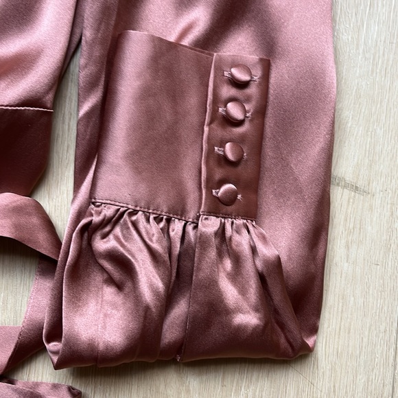 REFORMATION Chrisley Silk Dress in Praline, SIZE MEDIUM NEW 1124 - Picture 8 of 9